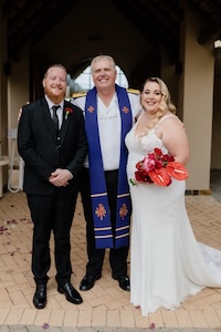 Wedding ceremony by Dr. Gerrit Rademeyer in Draaifontein