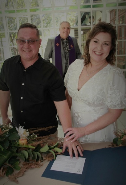 Wedding ceremony by Dr. Gerrit Rademeyer in Draaifontein