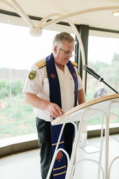Wedding ceremony by Dr. Gerrit Rademeyer in Draaifontein