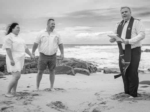 Wedding ceremony by Dr. Gerrit Rademeyer in Draaifontein